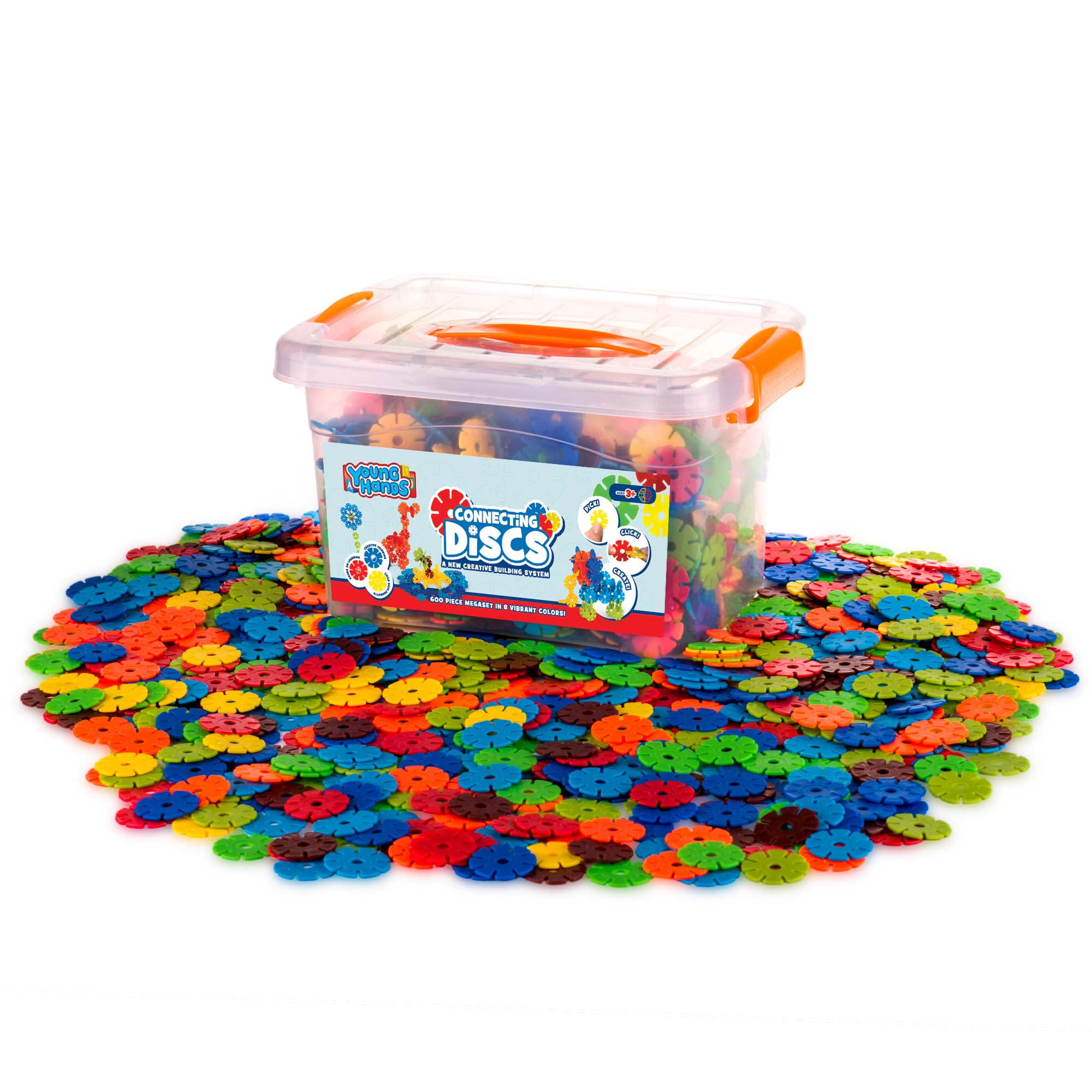 Creative Kids Connecting Discs 600 Piece Interlocking Plastic Disc