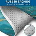 thumbnail image 4 of Blue and Gold Marble Sparkle Waves Pattern Bathroom Rugs Sets 3 Piece,Toilet Cover Set,Absorbent Non Slip Bathroom Mats Sets with U-Shaped Contour Rug Toilet Rug Set, 4 of 5