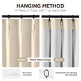 thumbnail image 3 of Cortinas Joydeco Plisadas de Lino 100% Opacas 180x183 cm, 3 of 9