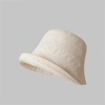 thumbnail image 4 of Harpily Bucket Hats for Women Cotton Linen Solid Color Soft Skin-Friendly Lightweight Lightweight Dailylife Travel Sun Hat, 4 of 4