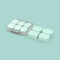 thumbnail image 2 of CSChome Pill Organizer Box Organizer Box Compact Size Good Sealing Flexible Combination Food Grade Travel Use, 2 of 7