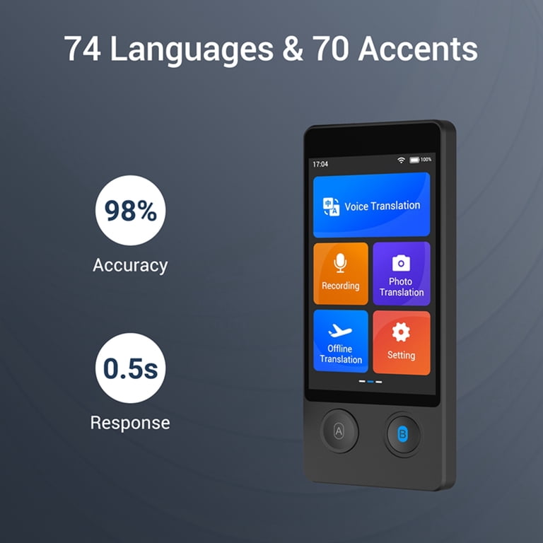 Wooask W12 Smart Translator Real-time Language Translation Device Wooask W12 Smart Translator Real-time Language Translation Device