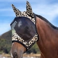 thumbnail image 3 of Harrison Howard LumiVista Horse Fly Mask Standard with Ears UV Protection for Horse-Leopard Print(M; Cob), 3 of 4