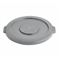 Soro Essentials- Plastic Trash Can Lid Grey Color- Fits 20 Gallon Can Outdoor Waste Container Garbage Bin for Kitchen Home Hotel Garage Bathroom Outdoor Driveway