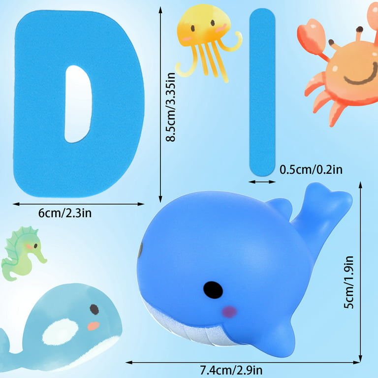  Mold Free Animal Bath Toys for Kids Ages 1-3, 6pcs Baby Bath  Toys Squirt Toys Ocean Animals Bathtub Float Toy Eco-Friendly Non Toxic  Water Table Toys : Toys & Games