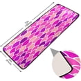 thumbnail image 2 of Dreamtimes Watercolor Pink Scales Hallway Runner Rug 2'x6' Kitchen Rug with Rubber Backing Mermaid Tail Non Slip Entryway Rug Runner Washable Soft Area Rug for Hallway Bedroom Kitchen Decor, 2 of 6