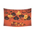 thumbnail image 1 of Tapiz colgante de pared ABPHQTO Calabazas Jack O Lantern Naranja 150x228 cm, 1 of 1