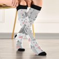 thumbnail image 5 of Coolnut Cute Cats Compression Socks for Men & Women 1 Pack, Knee High Stockings for Running, Sport, Hiking & Travel, 5 of 6