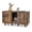Brown, variant on 2-Door Cat Litter Box Enclosure with Winding Entry and Scratching Board-Brown, Cat Litter Box Enclosure , Hidden Cat Washroom Furniture, Pet Crate for Living Room, Bedroom, Balcony