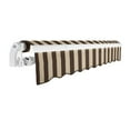 thumbnail image 3 of Awntech 14 Ft Maui Manual Heavy Duty Patio Retractable Awning (168in x 9.25in x 120in), Brown/Tan Stripe, 3 of 9