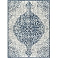 thumbnail image 2 of Hauteloom Pannal Living Room, Bedroom Area Rug - Traditional - Navy, Beige, Light Slate - 5'3" x 7'1", 2 of 8
