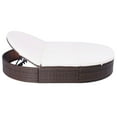 thumbnail image 2 of vidaXL Patio Bed Outdoor Double Chaise Lounge Bed with Cushion Poly Rattan, 2 of 22