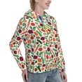thumbnail image 6 of Fotbe Vegetables Pattern Womens Long Sleeve Hoodie, Pullover Hooded Sweatshirt, Kangaroo Pocket Hoodie with Eye-catching Drawstrings-Medium, 6 of 7