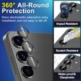 thumbnail image 3 of Casetego for Samsung S24 FE Camera Lens Protector, Individual Metal Ring Tempered Glass Lens Cover, [Strong Adsorption] Scratch Resistant Ultra-Thin HD Clear Lens Cover,1 PCS-Black, 3 of 5
