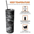 thumbnail image 7 of Camouflage Skinny Tumbler 20oz - Double Wall Vacuum Coffee- Birthday Gifts for Mom Sister Friends Women, 7 of 7