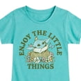 thumbnail image 3 of The Mandalorian - Enjoy The Little Things - Youth Girls Short Sleeve T-Shirt, 3 of 5