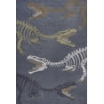 thumbnail image 1 of JONATHAN Y Kingdarr T-Rex Modern Kids Machine-Washable Navy/Multi 5 ft. x 8 ft. Area Rug, KDW103B-5, 1 of 3