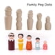 thumbnail image 3 of 20x de Huecas Peg Dolls Little Family People Peg Doll Juguetes, 3 of 9
