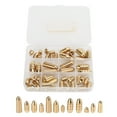 thumbnail image 1 of Plomos De Aparejos De Pesca De Latón, 46 Uds. Kit De Plomos De Pesca Antioxidación Lisos Con Caja Para Pesca De Agua Salada Para Pesca De Agua Dulce ANGGREK Otros Deportes, 1 of 8