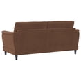 thumbnail image 6 of Selma Velvet Upholstered Crescent Arm Sofa Rust, 6 of 12