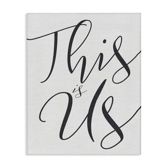 Stupell Industries Contemporary This Is Us Typography Canvas Art, 16 x 20, by Lil' Rue