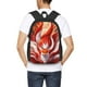 thumbnail image 4 of Disketp Red Sun Flame Fox Mochila Minimalista de Gran Capacidad, Mochila de Viaje para Escuela, Trabajo o Uso Diario, 4 of 6