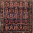 thumbnail image 1 of Ahgly Company Indoor Square Traditional Chestnut Brown Persian Area Rugs, 7' Square, 1 of 6