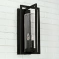 thumbnail image 6 of 2 Light Outdoor Wall Lantern In Minimalist Style-20 Inches Tall And 9.5 Inches Wide Capital Lighting 948221Bk, 6 of 6