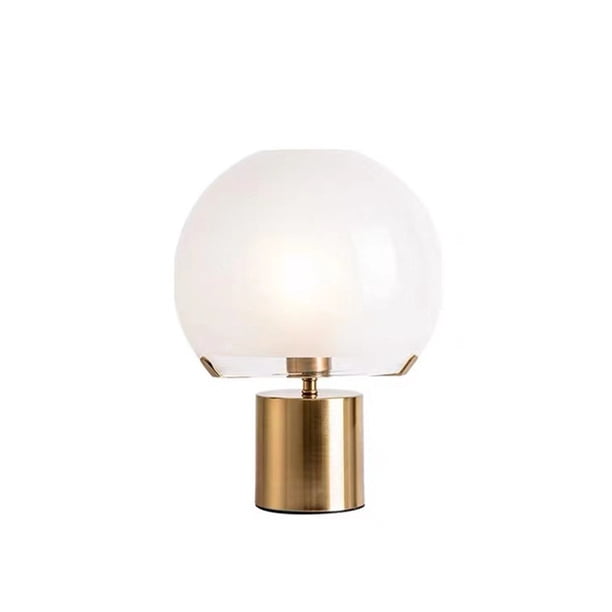 Lámpara de mesa de cristal for mesita de noche, dormitorio, sala de estar, entrada, escritorio