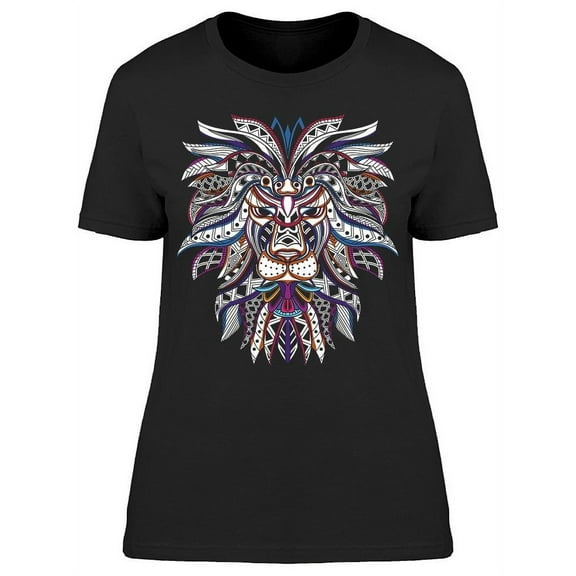 Decorative Lion Art T-Shirt Women -Image by Shutterstock, Female Large