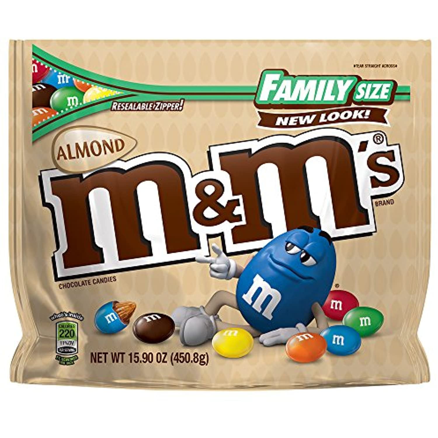 M&M'S Almond Milk Chocolate Candy Family Size Bag, 15.9 oz - Fry's Food  Stores