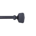 thumbnail image 1 of Mainstays 48-86” Dustin Adjustable Decorative Curtain Rod, 5/8” Diameter, Black, 1 of 1