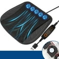 thumbnail image 4 of ZZERHUOO Universal Ventilated Seat Cushion With USB Powered Fan For Enhanced Airflow And Comfort On Long Drives Back Support for Chairs Seat Gel Pad 18 X 18 Outdoor Seat Cushions to Sit on Driving, 4 of 8