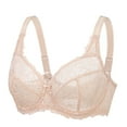 thumbnail image 3 of DELIMIRA Women's Plus Size Minimizer Bras Full Coverage Lace Unlined Underwire Bra B-K Cups, 3 of 3
