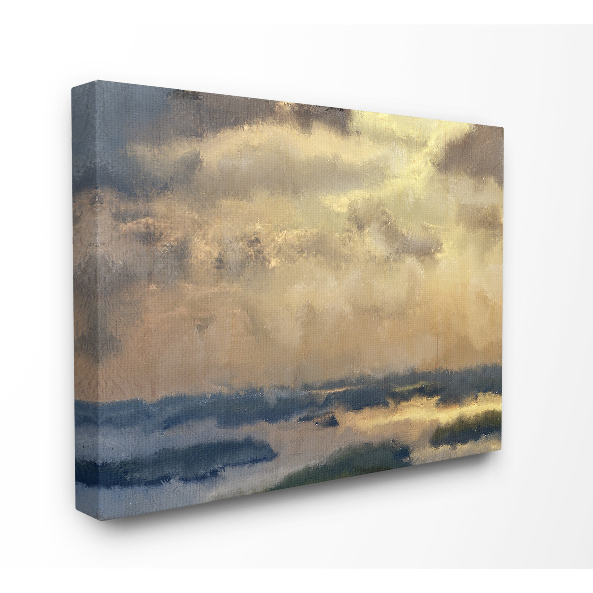 The Stupell Home Decor Collection Painted Neutral Morning Sky Abstract ...