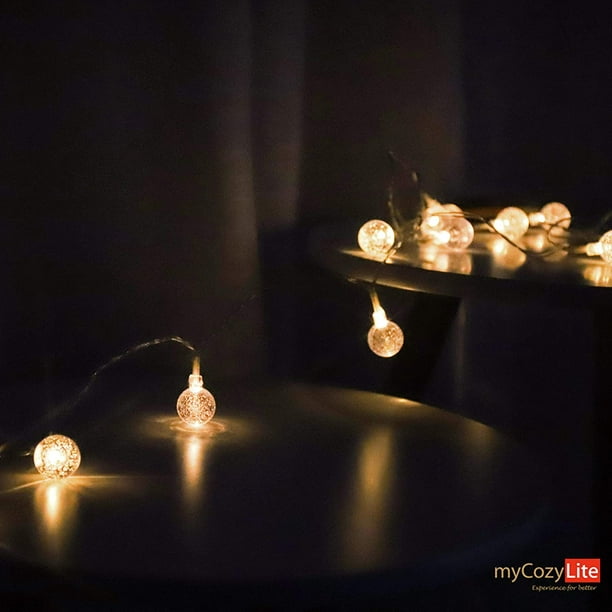 Guirlande lumineuse 40 mini LED 235 cm avec fil et minuterie