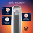 thumbnail image 4 of Lasko 5775 White 1500W 2 Speed, Oscillating, Timer, Thermostat Ceramic Tower Space Heater, 4 of 14