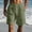 Army Green, variant on 1PCS Men's Casual Imitation Linen Solid Color Shorts, Breathable Soft Fabric, Drawstring Elastic Waist with Pockets for Beach and Daily Wear Black XXXL(XXXL)