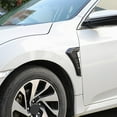 thumbnail image 3 of Coconut Ok Carbon Black Car Fender Side Vents Air Flow Intake Hole Grille Sticker Cover,Carbon Fiber, 3 of 9