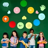 90 Pcs 6 Inch Round Cutouts Paper Dots Circles Assorted Color Round Cut ...