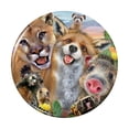 thumbnail image 1 of Southwestern Animals Selfie Cougar Fox Roadrunner Prairie Dog Pinback Button Pin, 1 of 5