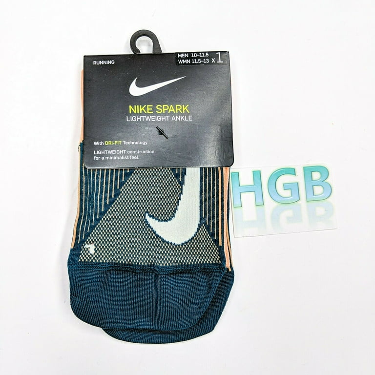 Nike Spark Lightweight Crew Socks Unisex Orange Teal SX6264 883