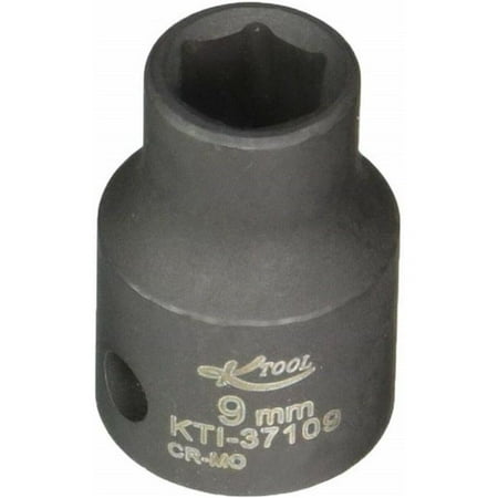 

K Tool International KTI-37109 0.37 in. Drive 6 Point Impact Socket Shallow - 9 mm