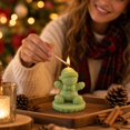 thumbnail image 4 of Rdausd Gingerbread Man Scented Candle, Christmas Soy Wax Figurine Candle, Holiday Aromatherapy Gift for Party Favor, Perfect Xmas Holiday Decor Gift for Family Friends, 4 of 4