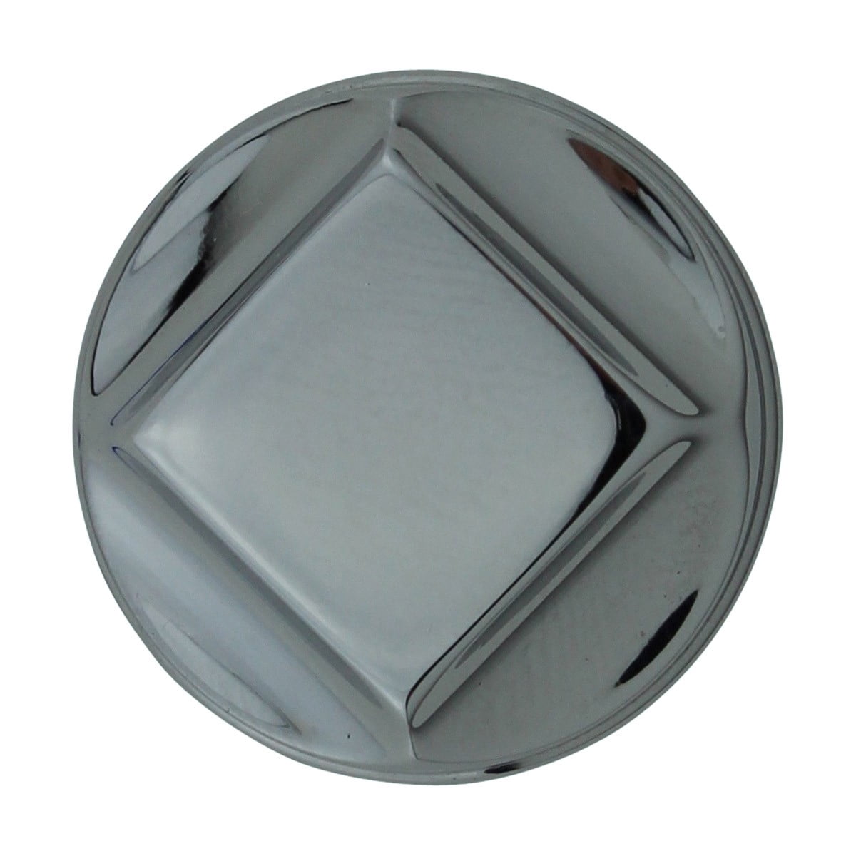 Chrome Plated Brass 1 in. Kitchen Cabinet Door Knob Pull Handles Renovators Supply - Set of 6
