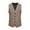 Khaki, variant on Kilaqueen Mens Vintage Herringbone Suit Vest Single Breasted V Neck Notch Lapel Slim Fit Waistcoat for Wedding Groomsmen