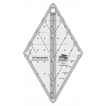 Creative Grids 60 Degree Mini Diamond Ruler CGR60DIAMINI