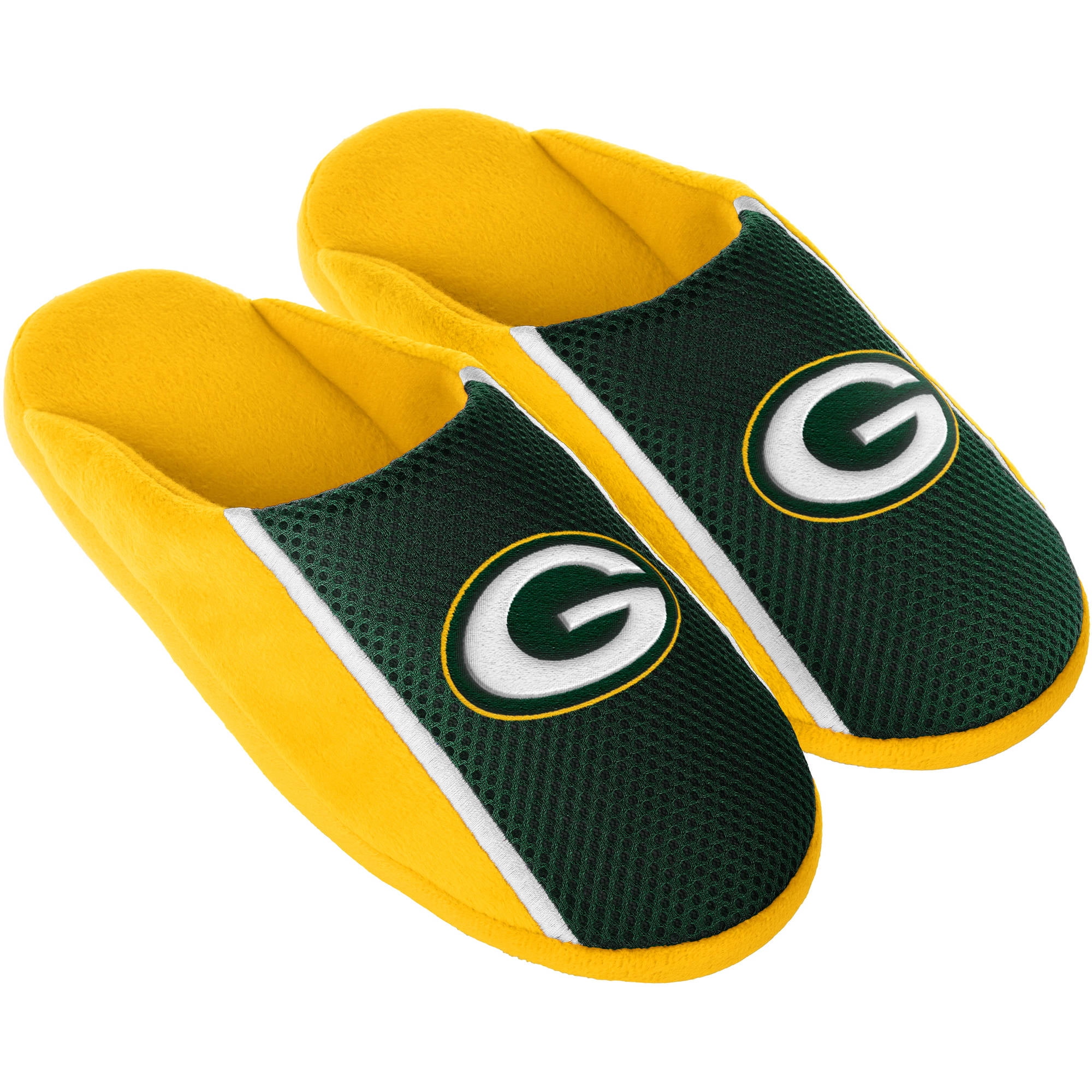 Green Bay Packers Men's Jersey Slide Slipper by Forever Collectibles