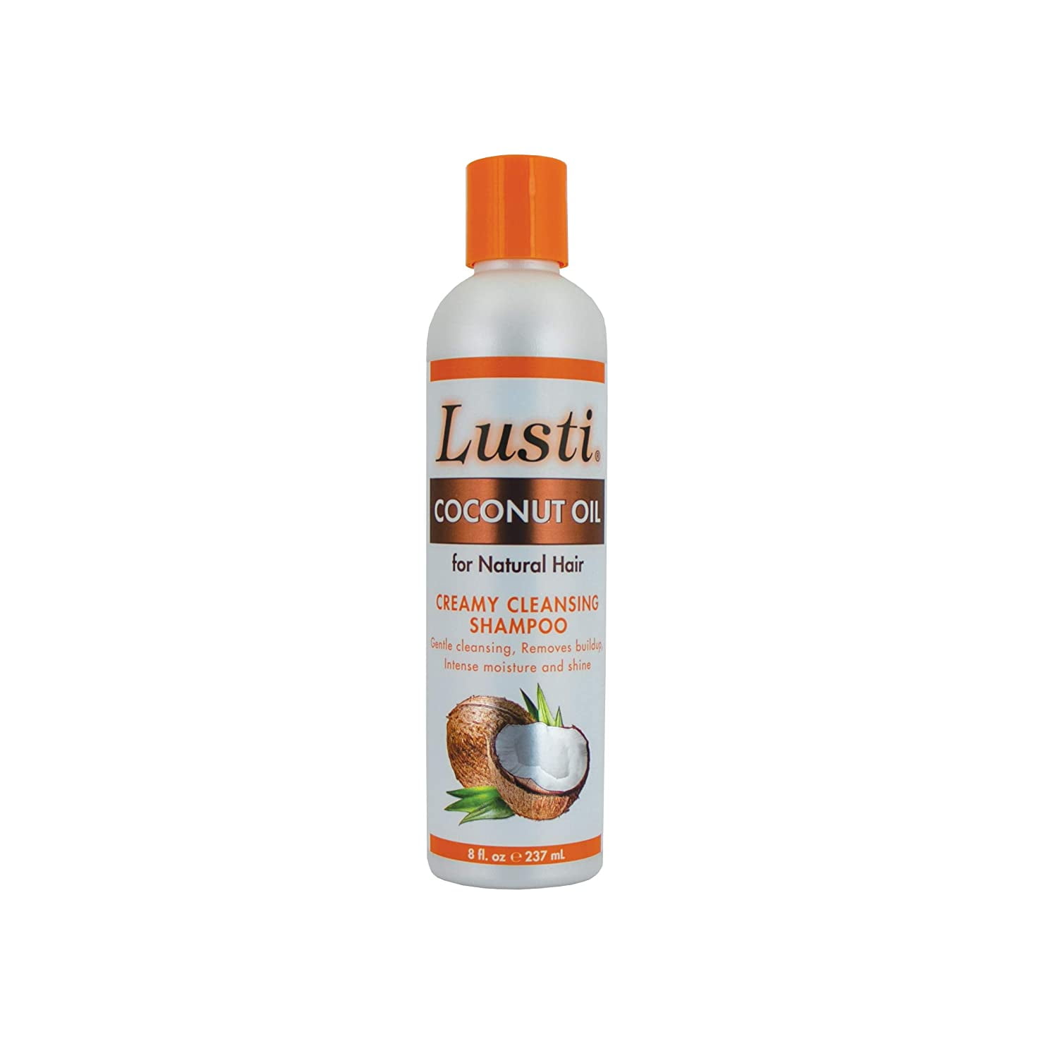 Lusti coconut Oil Creamy Cleansing Shampoo, 8 fl oz for Natural Hair
