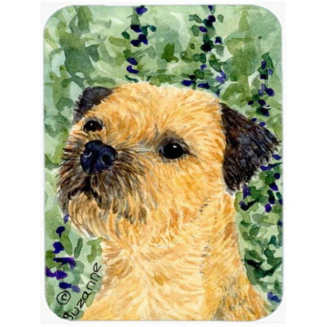 Carolines Treasures SS8801LCB Border Terrier Planche à Découper en Verre-Grande
